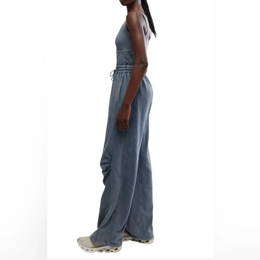 NWT Free People Movement XL Inbound Onesie in Skyline Misty Blue Jumpsuit $128 - Picture 7 of 12